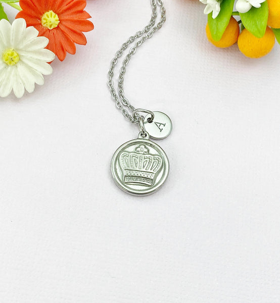 Crown Cross Charm Necklace – Symbolic Gift of Love, Strength & Connection – Silver Pendant Jewelry, N6503A