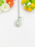 Crown Charm Necklace – Stainless Steel Silver Pendant Jewelry, N6503D