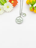 Crown Charm Necklace – Stainless Steel Silver Pendant Jewelry, N6503E