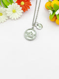 Crown Charm Necklace – Stainless Steel Silver Pendant Jewelry, N6503E