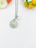 Crown Charm Necklace – Stainless Steel Silver Pendant Jewelry, N6503G