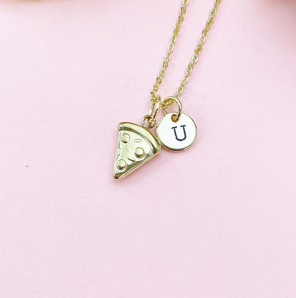Pizza Gold Charm Necklace, N6527