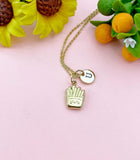 French Fries Gold Charm Necklace, Foodie Jewelry Gifts, N6530