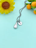 Chicken Leg Silver Charm Necklace, N6526S