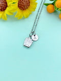 French Fries Silver Charm Necklace, Stainless Steel Jewelry, Foodie Jewelry Gifts, N6530S