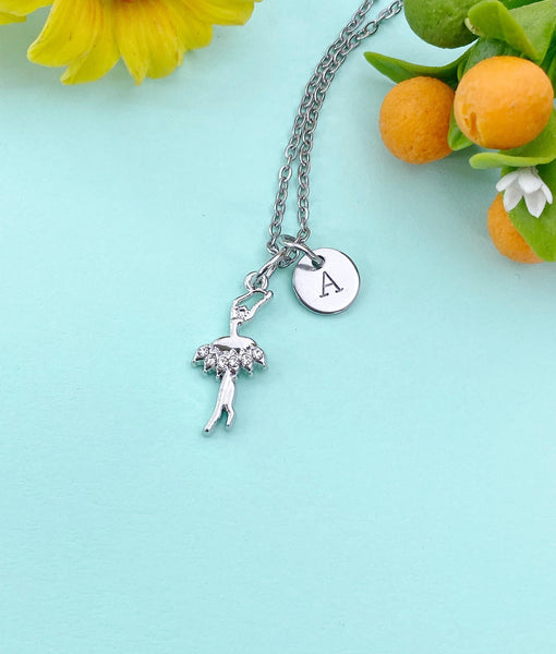 Ballet Dance Girl Charm Silver Necklace – Dancer Jewelry Gift for Girls, Teens, Ballerinas & Dance Recital Celebrations, N6520S