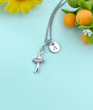 Ballet Dance Girl Charm Silver Necklace – Dancer Jewelry Gift for Girls, Teens, Ballerinas & Dance Recital Celebrations, N6520S