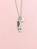Comb Bowknot Charm Silver Necklace, Hair Stylists Barbers Cosmetologists Jewelry Gifts, N6538