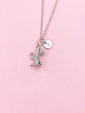 Cactus Charm Silver Necklace, N6542