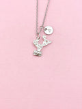 Cactus Charm Silver Necklace, N6545