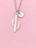 Cactus Charm Silver Necklace, N6546