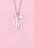 Cactus Charm Silver Necklace, N6546
