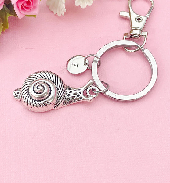 Snail Charm Keychain, Slow and Steady Snail, N6426
