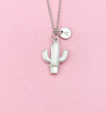 Cactus Charm Silver Necklace, N6547