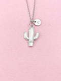 Cactus Charm Silver Necklace, N6547