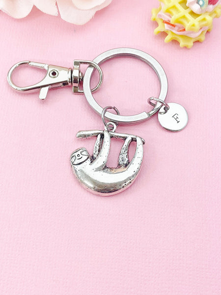 Sloths Charm Keychain, Slow and Steady, N6427