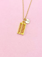 Abacus Charm Gold Necklace, N6550