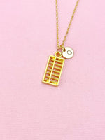 Abacus Charm Gold Necklace, N6550