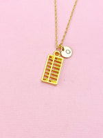 Abacus Charm Gold Necklace, N6550