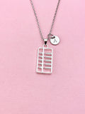 Abacus Charm Silver Necklace, N6551