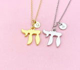 Chai Symbol Charm Necklace, Jewelry Gifts, N6552