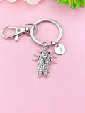 Cicada Charm Keychain, Insect Bug Jewelry, N6428