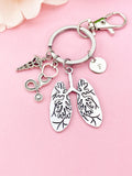 Caduceus Stethoscope Anatomy Lung Keychain, N6429