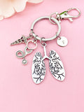 Caduceus Stethoscope Anatomy Lung Keychain, N6429