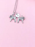 Mom and Baby Monkey Charm Necklace, N6436