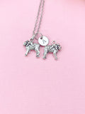 Mom and Baby Monkey Charm Necklace, N6436