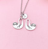 Sloths Charm Necklace, Slow and Steady, N6438