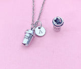 Coffee Cup Charm Necklace, N6440