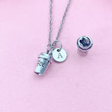 Coffee Cup Charm Necklace, N6440