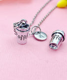 Coffee Cup Charm Necklace, N6440