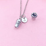 Coffee Cup Charm Necklace, N6440