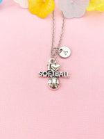 Softball Charm Necklace, N6451