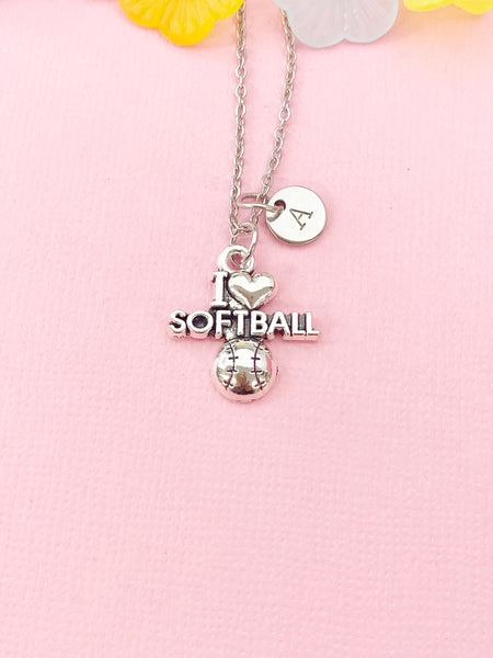 Softball Charm Necklace, N6451