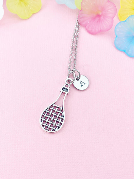 Tennis Racquet Charm Necklace, Racket, N6455N