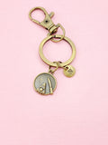 Cake On Plate Charm Bronze Keychain, N6557