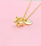 Tiny Cute Dog Charm Gold Necklace, N6567
