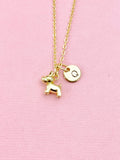 Tiny Cute Dog Charm Gold Necklace, N6567