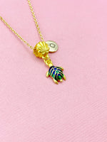 Tortoise Charm Necklace, Cute Turtle Jewelry, N6571