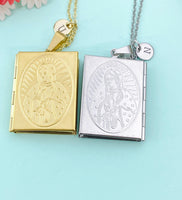 Virgin Mary Locket Necklace, N6498