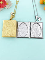 Virgin Mary Locket Necklace, N6498