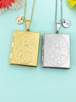 Virgin Mary Locket Necklace, N6498