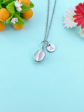Silver Coffee Bean Charm Necklace, Connection & Warmth Gift for Friend Sister Mom or Coffee Lovers, N6574