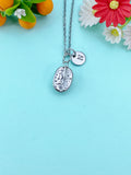 Silver Coffee Bean Charm Necklace, Christmas Gift for Friend Sister Mom or Coffee Lovers, N6575
