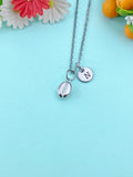 Silver TINY Coffee Bean Charm Necklace, Christmas Gift for Friend Sister Mom or Coffee Lovers, N6578
