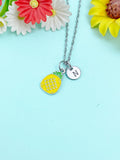 Silver Pineapple Charm Necklace, N6583