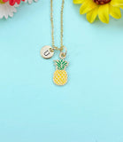 Gold Pineapple Charm Necklace, N6585